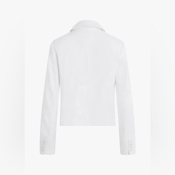 NWT Favorite Daughter the Short Favorite Linen Blazer in Ivory in Medium - Picture 6 of 6